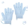 thumbnail image 6 of AWZXDE Exfoliating Back Bath Gloves for Scrubbing and Massage Five-Finger Design for Spa and Skin Care Blue,One Size, 6 of 6