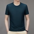 thumbnail image 5 of Men's Ice Silk Short Sleeve T-Shirt Summer Cool Tee, 5 of 13