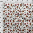 thumbnail image 3 of oneOone Cotton Flex White Fabric Floral Sewing Fabric By The Yard Printed Diy Clothing Sewing Supplies 40 Inch Wide, 3 of 4