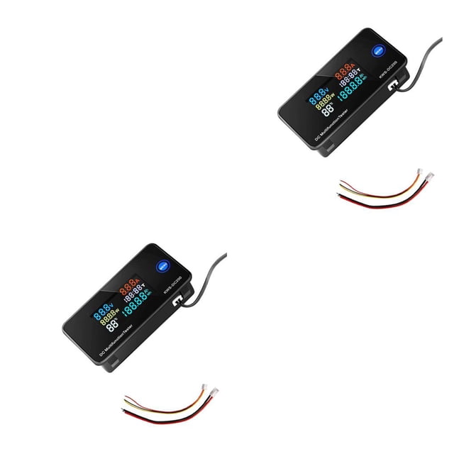 QualitChoice Multimètre Numérique Professionnel Affichage Puissance Chronométrage Quantité Électrique Multifonctionnelle Réutilisable Jauge Ampèremètre DC200-10A Type 1 2Set