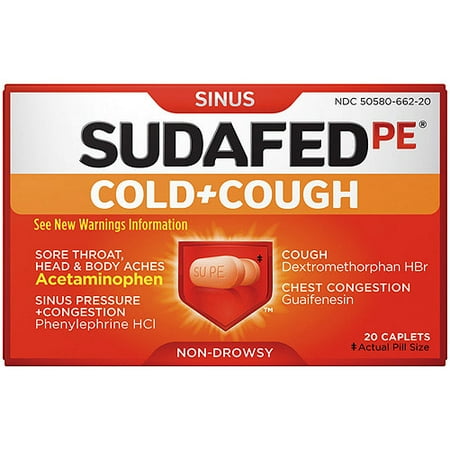 Sudafed Pe Cold&cough Caplet 20ct