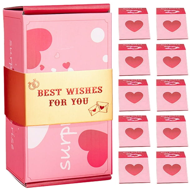 Caja de regalo emergente con explosión, caja sorpresa en efectivo creativa para mujeres, hombres, niñas y niños