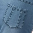 thumbnail image 3 of Charmgo Womens Flare Jeans Button Bell High Waist Jeans Destoryed Pants Bottom Denim Flare Pants Flower Embroidered Straight Leg High Waisted Baggy Jeans Bell Bottom Jeans for Women Light Blue XXL, 3 of 7
