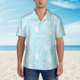 thumbnail image 2 of Balery Cute Bunny Camisas hawaianas de manga corta para hombre, camisas playeras de corte holgado, camisas de vacaciones con botones,X-Large, 2 of 7