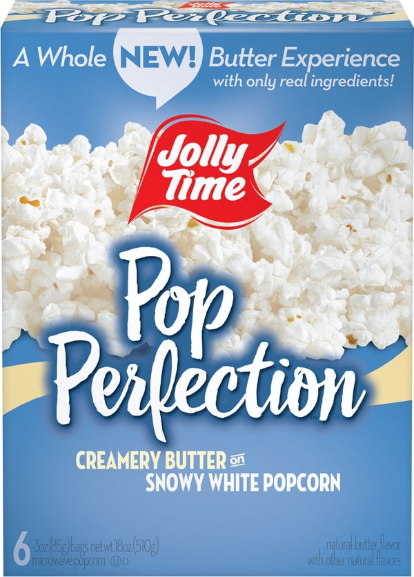 JOLLY TIME Pop Perfection Microwave Popcorn 6 Packs (3 oz each) in