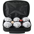 thumbnail image 3 of Large Bocce Ball Set for Outdoor Games, Beach Lawn Backyard Family Party Activities with 6 Metal Balls and Carrying Case, 3 of 10