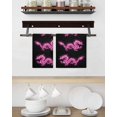 thumbnail image 3 of Dragon Flames Kitchen Dish Towels for Drying Dishes Set of 3, Purple Dragons Abstract Modern Art Waffle Weave Microfiber Hand Tea Bathroom Towels Quick Dry & Absorbent Towel 15.7x23.6, 3 of 7