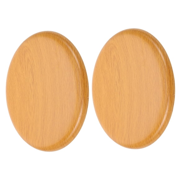 OUNONA 2Pcs Round Wood Stool Seat Replacement for Kitchen and Dining Chair Use