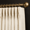 Birch Pinch Pleat Linen Curta84 Inch Long 2 Panels Set For Living Room ...