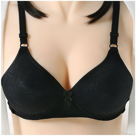 GENGING Bra Clearance Woman s Fashion Rollbacks Womens Plus Size Wire My Items Ordered Comfortable Push Up Hollow Out Bra Underwear