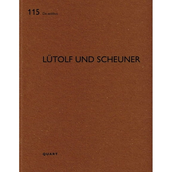 de Aedibus Lütolf Und Scheuner, (Paperback)