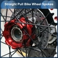 thumbnail image 3 of Unique Bargains 20 Set 14G Straight Pull Bicycle Spokes Straight Pull Bike Wheel Spokes Carbon Steel Black-299mm, 3 of 7