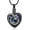 Black-Purple, variant on Heart Ashes Cremation Jewelry Moon and Stars Urn Necklace for Ashes - Cremation Urn Pendant Memorial Keepake Funeral Necklace Jewelry Gifts for Women Wife Mother