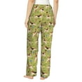 thumbnail image 3 of Xecao Running Beagle Women's Straight Lounge Pajama Pants: The Epitome of Relaxed Sleepwear, 3 of 9