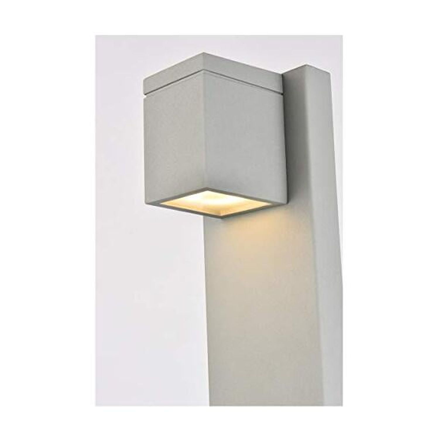Raine Integrated LED wall sconce in silver