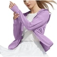 thumbnail image 1 of RXMEKW UPF Sun Protective Hooded Top for Women Long Sleeve Rash Guard Shirt for Travel Polyester, 1 of 8
