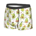 thumbnail image 2 of Balery Avocado Playing Music Men's Boxer Briefs, Soft and Breathable Cotton Underwear with nylon Waistband-Large, 2 of 9