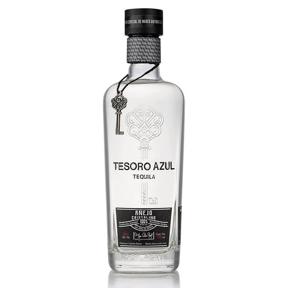 Paquete de 3 Tequila Tesoro Azul Cristalino 750 ml