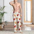 thumbnail image 6 of Lsque Colorful Flower Chickens Print Men's Pajama Pants, Lounge Pant - Comfortable Home Wear,Elastic Waistband, Stylish Design-XX-Large, 6 of 9