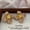 ER0511Golden, variant on Clear Crystal Flower Drop Earrings for Women, Faceted Multi-Angle Petal Studs, Statement 3D Blossom Jewelry, 1.6 Inch
