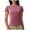 Pink, variant on Women's Athletic Tee, Short Sleeve Crew Neck Workout Top, Plain Stretch Slim Fit Sport Shirt