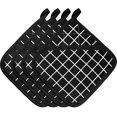 thumbnail image 1 of Juego de 4 piezas de manoplas grandes de algodón para horno, resistente al calor, soporte cuadrado para ollas, suministros de cocina, 17*17cm TUNC Sencillez, 1 of 5