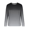 thumbnail image 3 of zuwimk Crew Neck Sweatshirts Women,Womens Sweatshirt Embroidered Crewneck Sweater Casual Cute Pullover Top Women Color Print Loose Pullover Tops Round Neck Casual T Shirt Long Sleeve Sweatshirt, 3 of 4