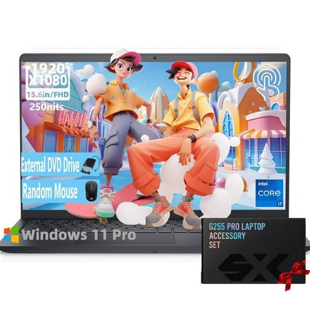 Dell Inspiron 15.6" FHD Touchscreen Business Laptop - Intel i7-1355U, 64GB RAM, 2TB SSD, Intel Iris Xe, Wi-Fi 6, Windows 11 Pro, Office Lifetime License & Accessories