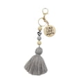thumbnail image 2 of Llavero de metal con cuentas para llave de coche, multifuncional, elegante y portátil. Gris, 2 of 9