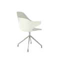 thumbnail image 6 of Adora Swivel Accent Chair with Upholstered Seat and Back, Gray (Set of 1), 6 of 8