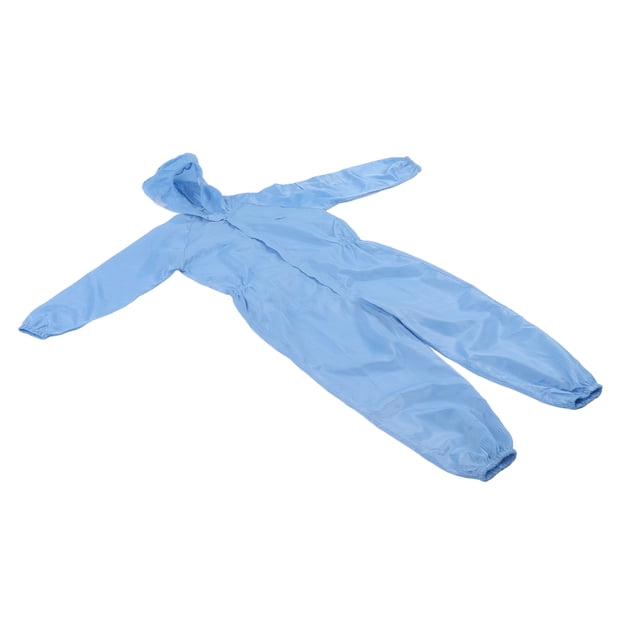 Static Anti Static Protection Coverall Universal Workshop Cleaning Dustproof Clothes with Hood Blue