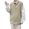 thumbnail image 1 of Gilet Tricoté Japonais Mode Sans Manches pour Femmes Printemps Automne Décontracté Extensible Confortable Léger, 1 of 8