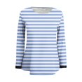 thumbnail image 3 of GigrtiJin Women's Striped Printed Blouse Fall Round Neck Long Sleeve Casual Loose T-Shirt Comfy Basic Pullover Tops, 3 of 4