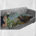 thumbnail image 6 of East Soft Flannel Fleece Throw Blanket, Old Chinese Suburbs Lake Canal with Wood Boats Foggy Eastern Rural Scene Art, Cozy Plush for Indoor and Outdoor Use, 50" x 60", Multicolor, by Ambesonne, 6 of 6