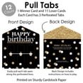 thumbnail image 5 of Big Dot of Happiness Adult Happy Birthday - Gold - Birthday Party Game Pickle Cards - Pull Tabs 3-in-a-Row - Set of 12, 5 of 6