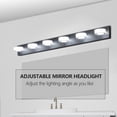 thumbnail image 2 of ACE-LIGHTS,Modern 6-Light Rotatable & Dimmable LED Vanity Light Fixture with Acrylic Shades,Energy-Efficient Bathroom Wall Sconce for Bathroom,Dressing Room,Mirror Cabinet,Living Room(Black）, 2 of 10