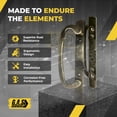 thumbnail image 6 of 8.5" Legacy Sliding Patio Glass Door Offset Handle Set - Sash Controls 2265 WITH Mortise Lock 45° for Replacement Fits 3-15/16” Screw Hole Spacing and 1-1/4" to 2-1/4" Door Thickness, 6 of 9