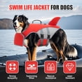 thumbnail image 4 of Amztom Dog Life Jacket  for Swimming – Adjustable Buoyancy Aid Flotation Vest for Boating Pool Beach, Safety Flotation Vest for Medium Dogs (Red,M), 4 of 7