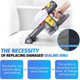 thumbnail image 3 of Bin Lid for Dyson V7 V8 SV10 SV11 Vacuum Canister Replacement Dust Cup Top Cover with Trigger Lock D, 3 of 5