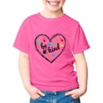 thumbnail image 4 of XEGLSBU Girls Shirts Size 12 Short Sleeve Girls Graphic Tee Short Sleeve T Shirt Casual Summer Top for Kids Youth Children Pink Size 3-4 Years, 4 of 4