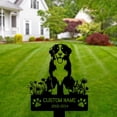 thumbnail image 3 of Handmadetneonsign Bernese Mountain Dog Memorial Metal With Stake, Bernese Mountain Metal Name Sign Stake, Dog Metal Stake Decor 45121, 3 of 5
