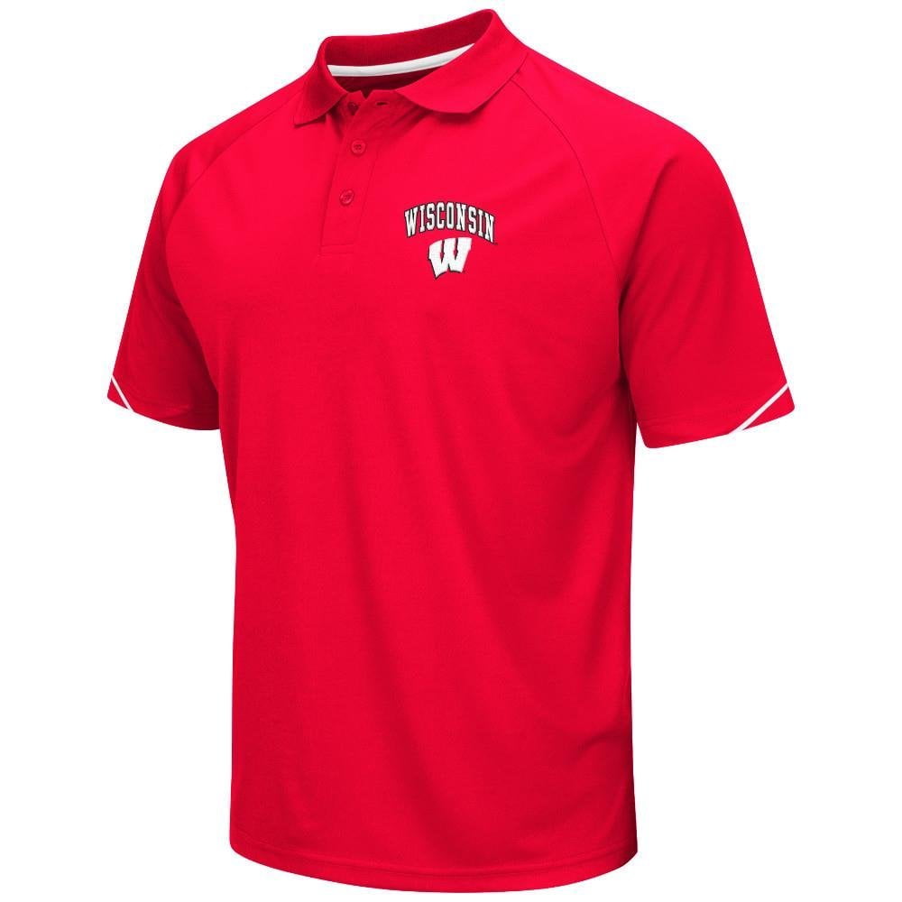 Colosseum Athletics Mens NCAA Wisconsin Badgers Polo Shirt (Team