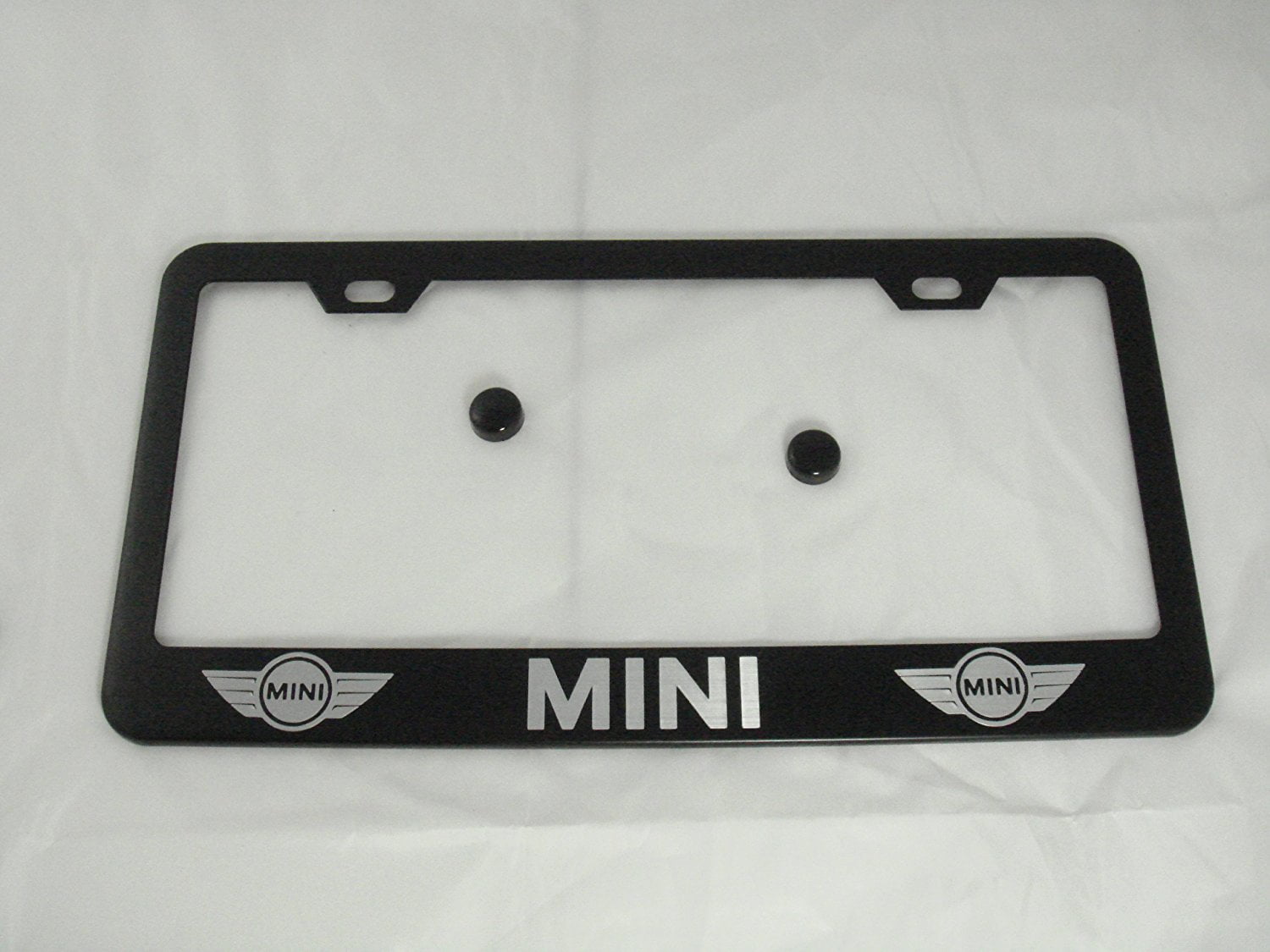Mini Cooper Black License Plate Frame 