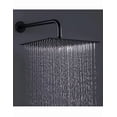 thumbnail image 3 of Regadera Xtellar Cuadrada 20cm Negra Acero Inox Con Tubo 40cm  Color Negro, 3 of 5