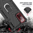 thumbnail image 3 of Galaxy S20 FE 5G/S20 Lite Étui, Anneau Rotatif 360° Support Protecteur, TPU PC Absorption des Chocs Double Protection, 3 of 5