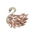 thumbnail image 2 of Opvise Women Brooch Swan Shape Rhinestone Retro Anti-slip Shoulder Bag Suit Coat Collar Hat Clothes Anti-exposure Pin Party Prom Bride Wedding Garment Jewelry, 2 of 8