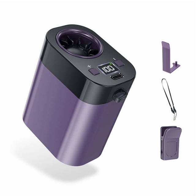 Ventilador de Cintura Portátil con Clip Seguro, Minidispositivo de Refrigeración de Mano para Hombres, Mujeres, Viajes, Camping, Hogar A