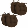 thumbnail image 1 of Coussins de Chaise Ronds en Sergé Uni 16 Pouces (Ensemble de 4), 1 of 4