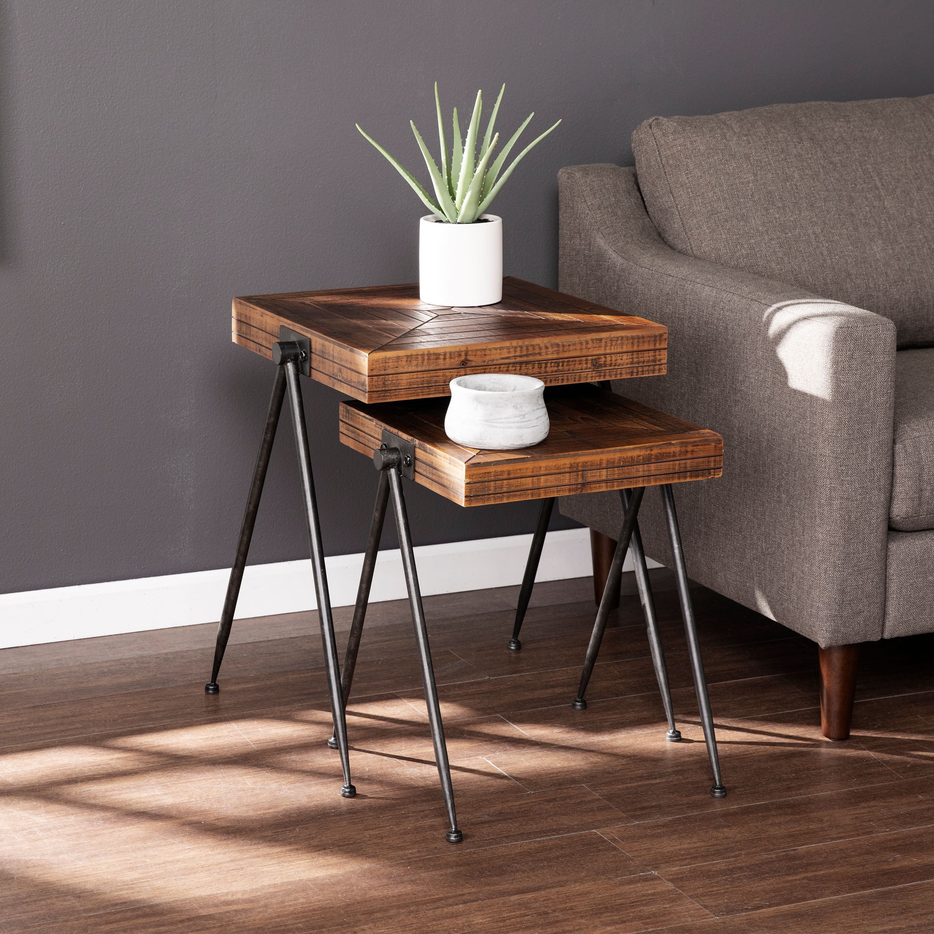 Magdalere Nesting Accent Table 2pc Set - Walmart.com ...