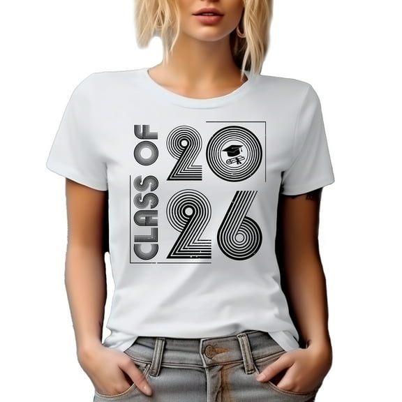 Class of 2026, Graduation, White T-Shirt, Small